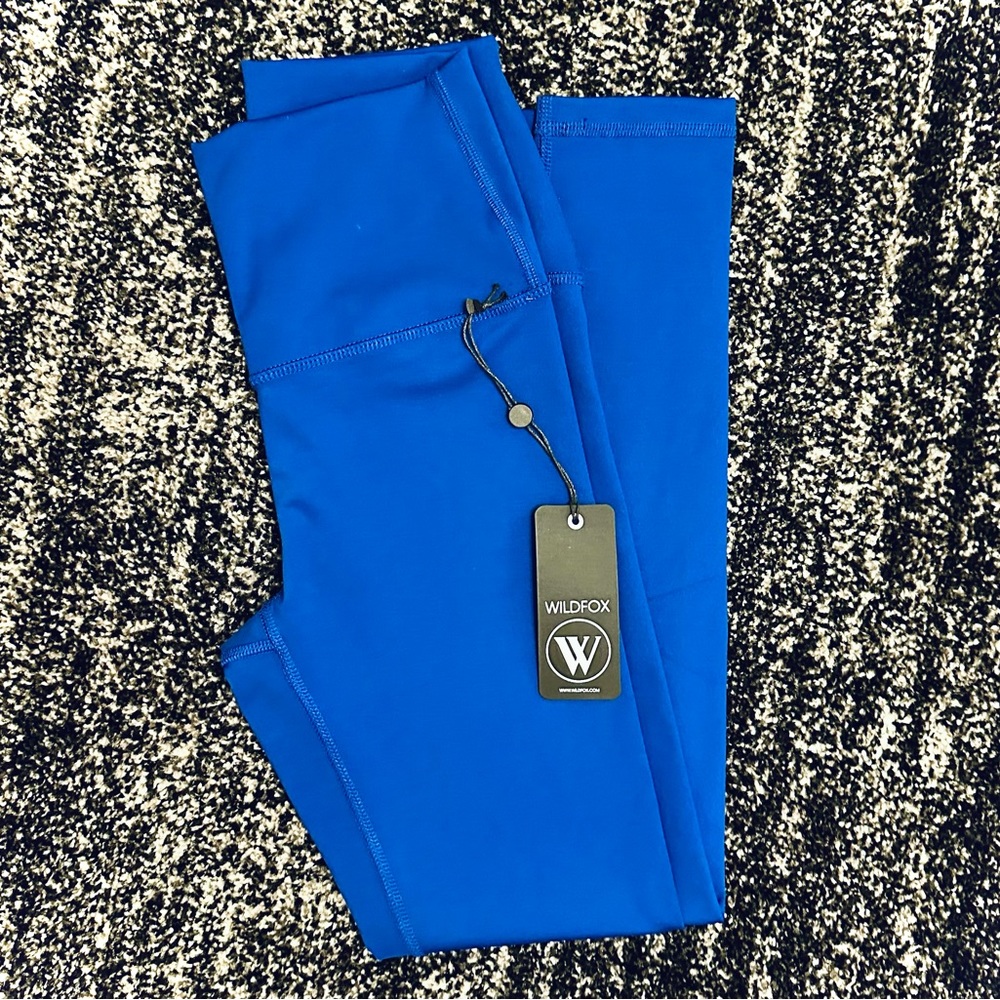 WILDFOX || Strong 7/8 Lightning Leggings in Digital Blue - SZ Small 💙NWT💙
